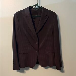 The Limited Travel Suit Dark Pinstripe Blazer